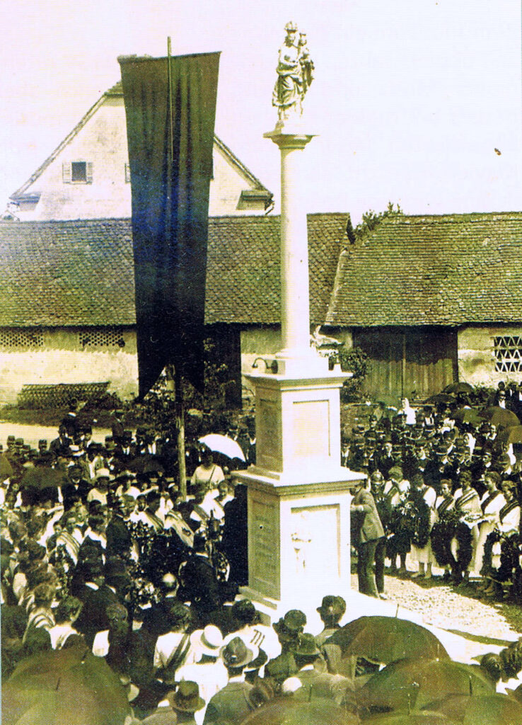 Enthüllung und Einweihung des Kriegerdenkmals in Altenmarkt b. Fürstenfeld, 26. Juni 1921