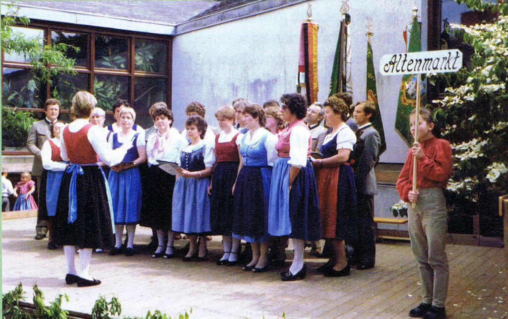 Bezirkssingen in Übersbach 15. Juni 1984